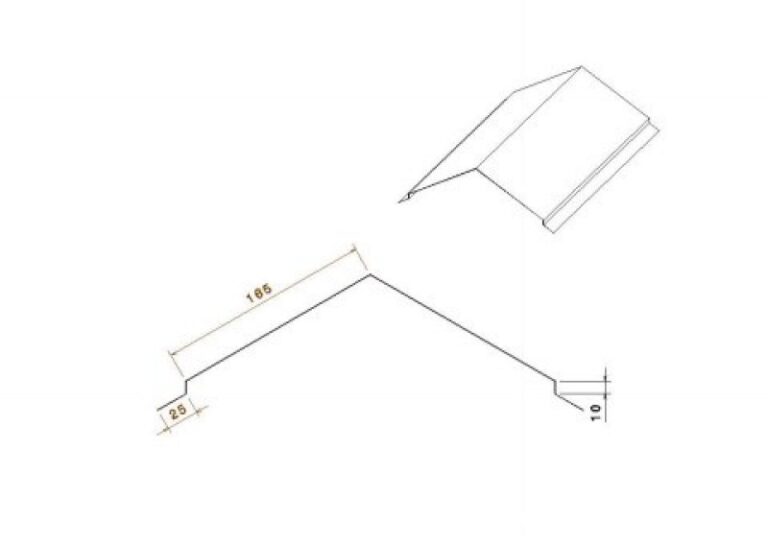 Cumbrera de Chapa para Techos x 2 Mts - Imagen 5