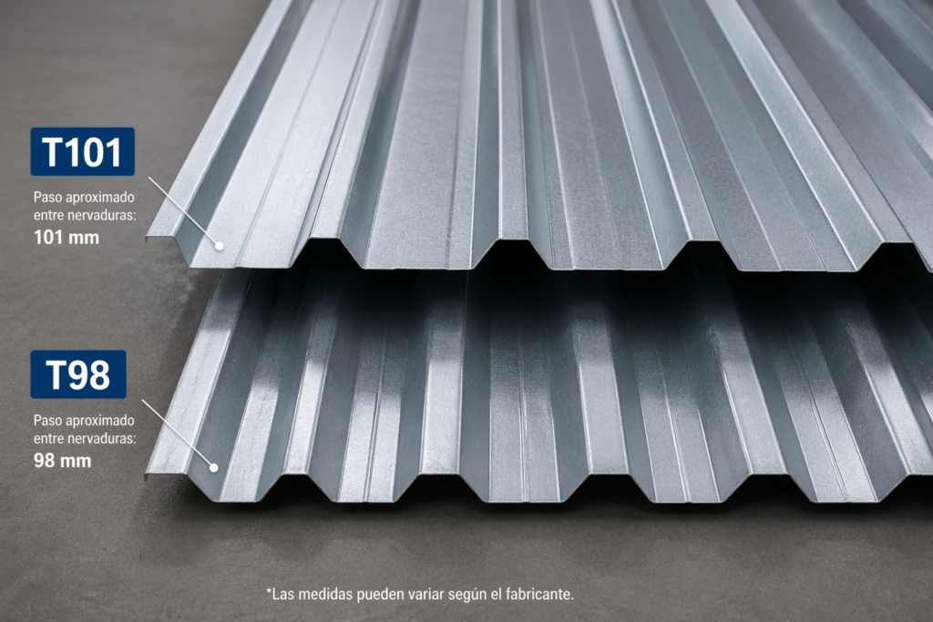 Chapa t98 vs t101